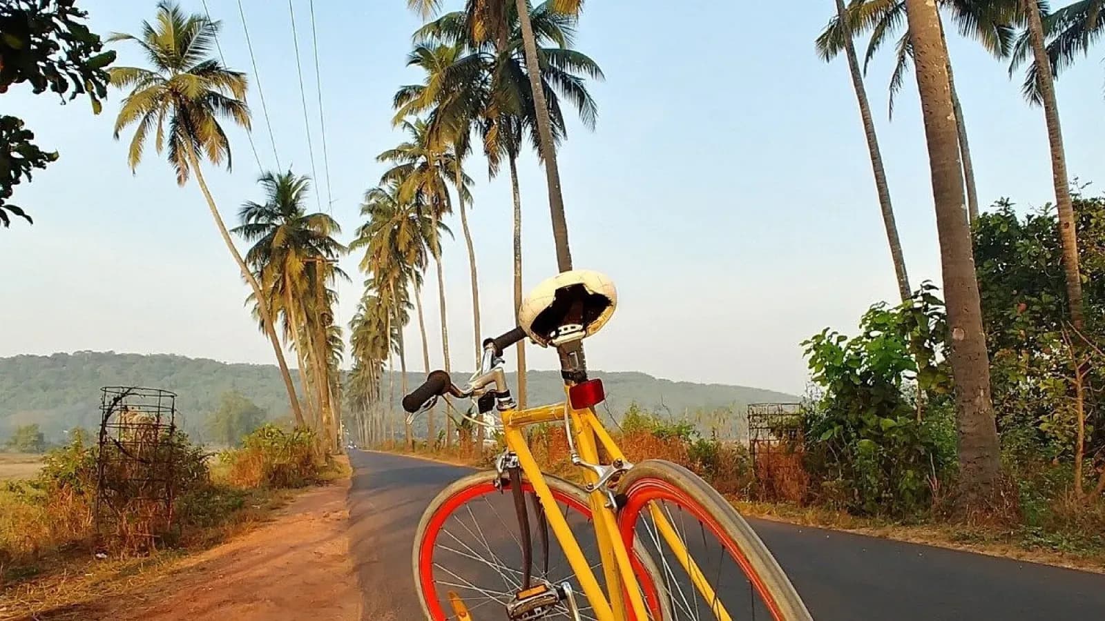 Cycling in Saligao Cycling in Saligao
